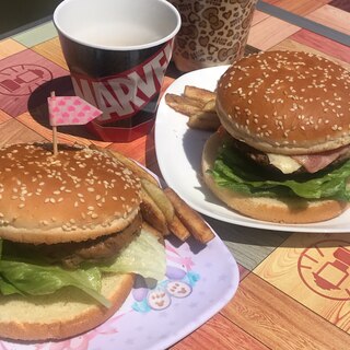 お家でハンバーガー